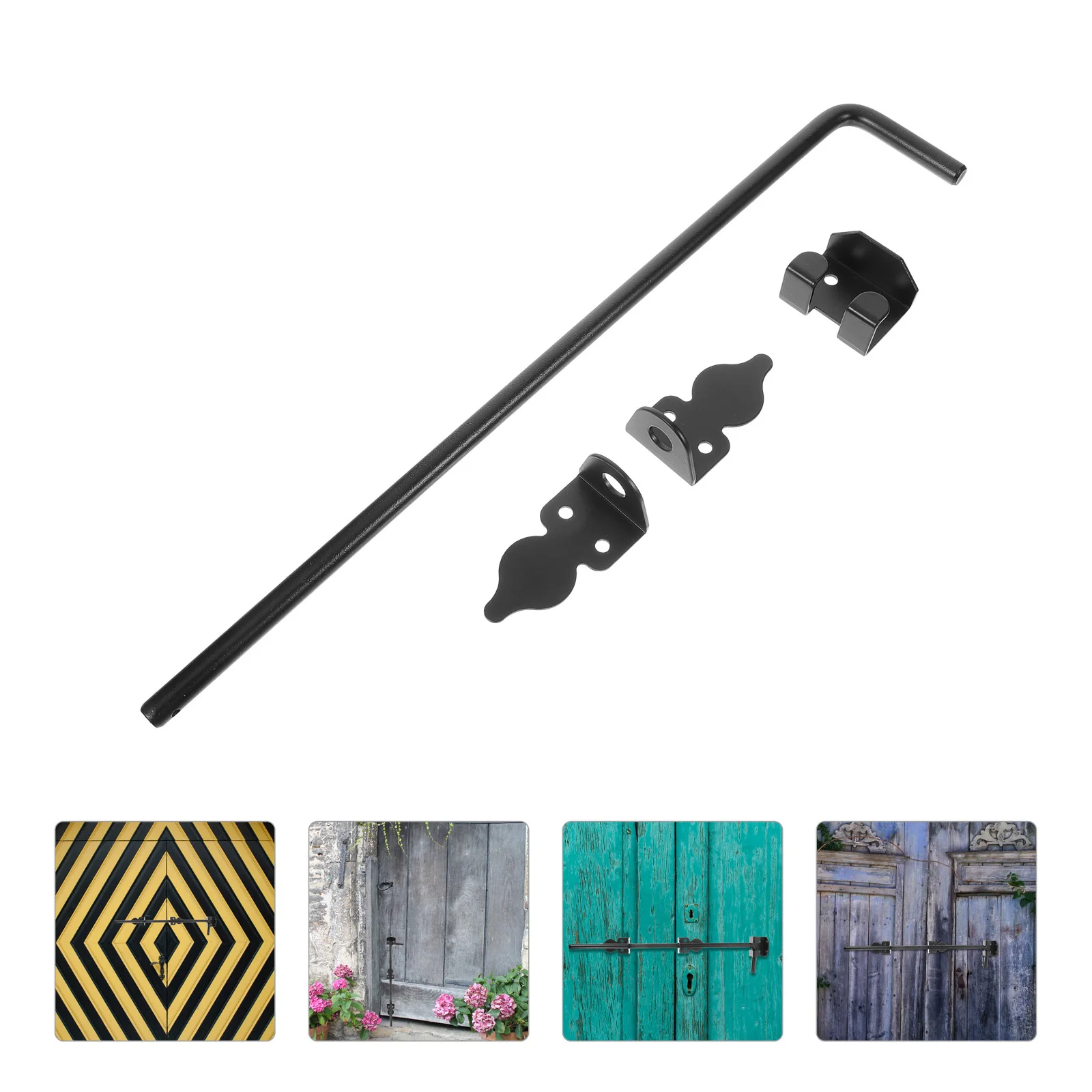 

Heavy Duty Wooden Gate Latch Thickened Drop Rod For Fence Doors Slide Bolt Security Bar Cane Bolt Shed Patio French Door