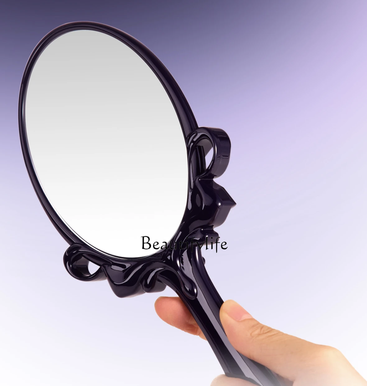 Flower Handheld Mirror Retro Advanced Portable