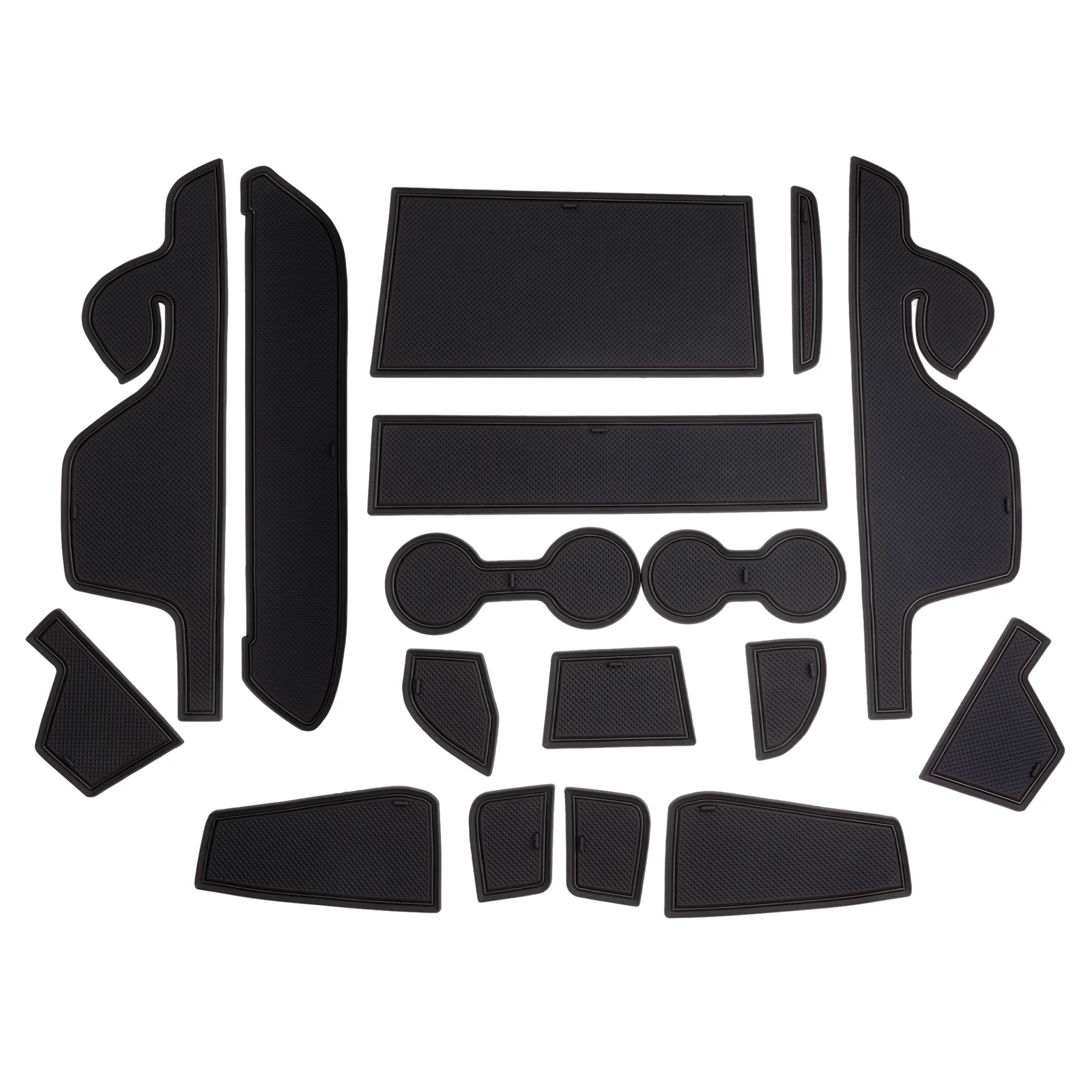 RUIYA für Ford Ranger T9 2023-2026 Elektronische Brems-Autotür-Nutmatte Rutschfeste Schlitzauflage Auto-Innenausstattung Ford Ranger Zubehör – Detail 11