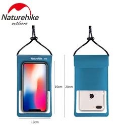 Naturehike TPU Phone Waterproof Bag Touch Screen Anti Sticking Sealed Diving Swimming Mobile Phone Shell of 4 Colors