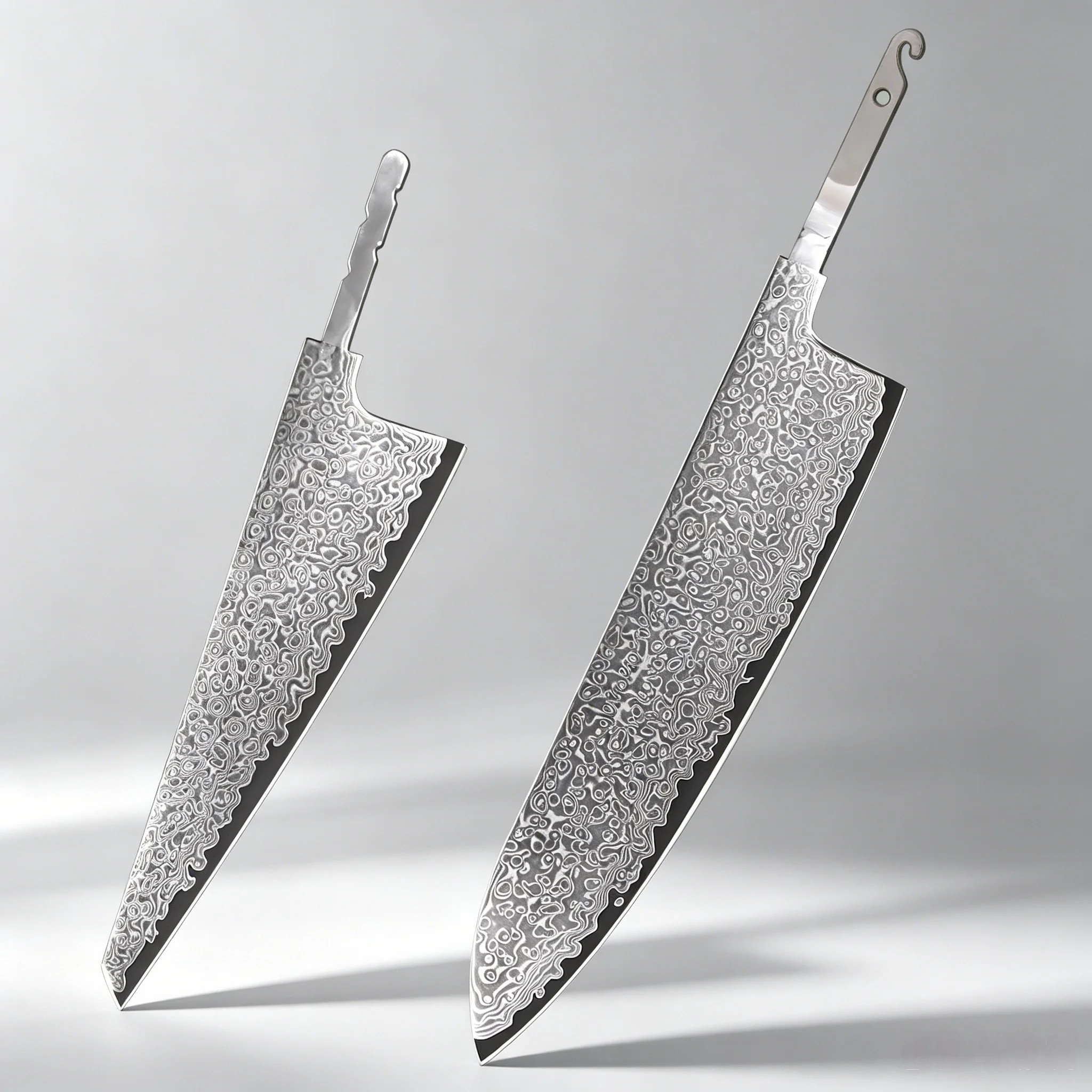 1/2pcs Ultra-Sharp Boning Knife Damascus Steel Kitchen Knives Blade Meat Veggie Cutting Cooking Knife Replacement Knife Blade