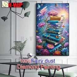 Book 100% Fairy Dust Diamond Painting Landscape Full quare Diamond Embroidery Cross Stitch AB Diamond Art Crystal Home Decor