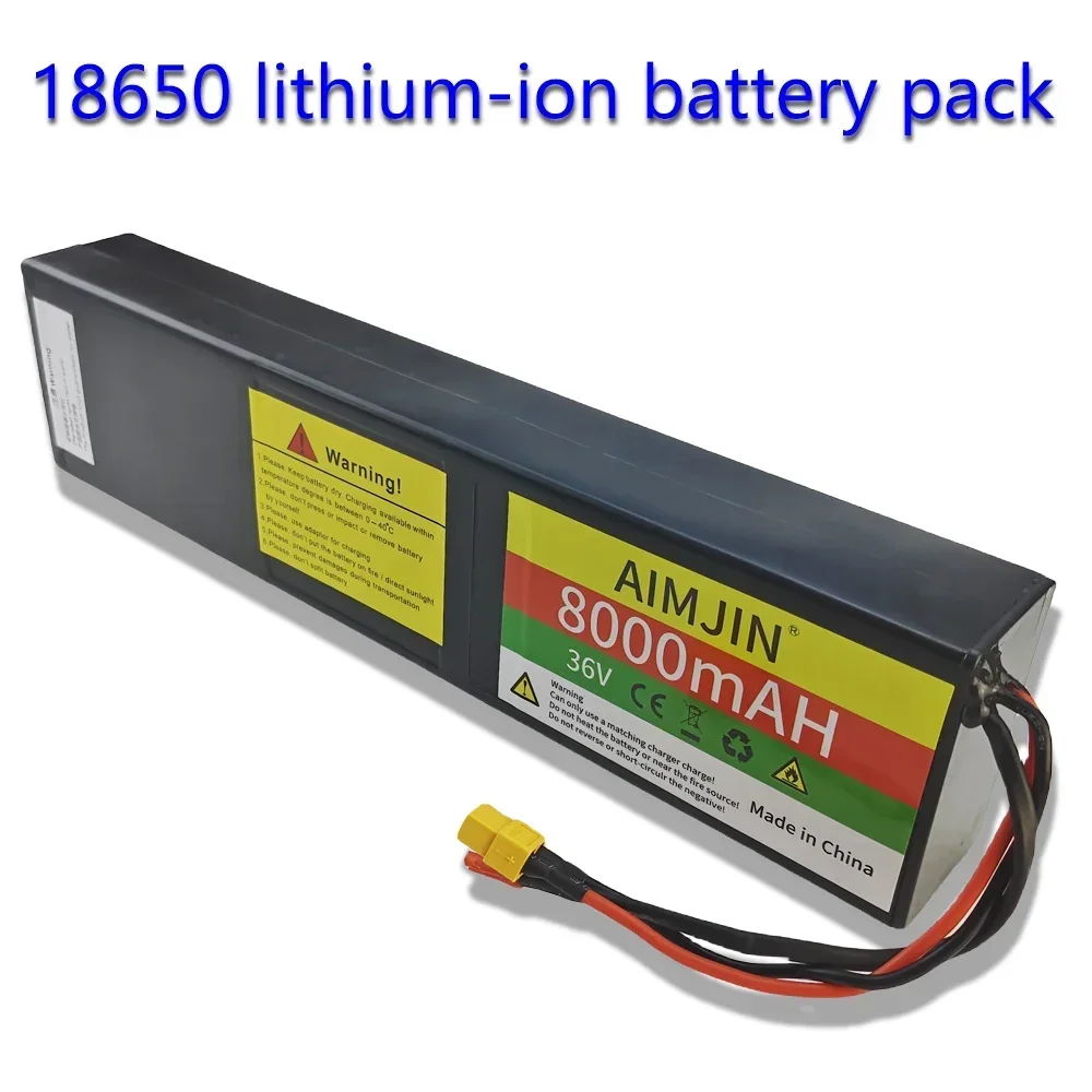

10S3P Battery Pack XT60+JST interface Battery 36V 8000mAH Rechargeable lithium-ion batteries