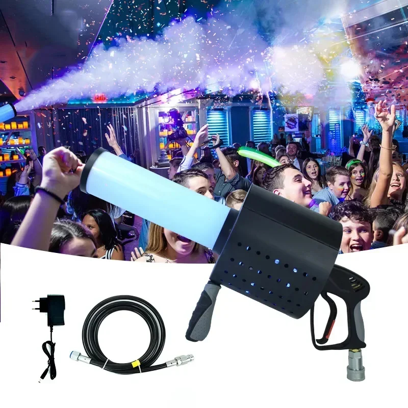 LED اليد CO2 الغاز العمود بندقية ورقة ملونة النثار آلة نفاثة DMX RGB اليد مطلق النار ل DJ ديسكو بار ملهى ليلي عرض مسرحي #3
