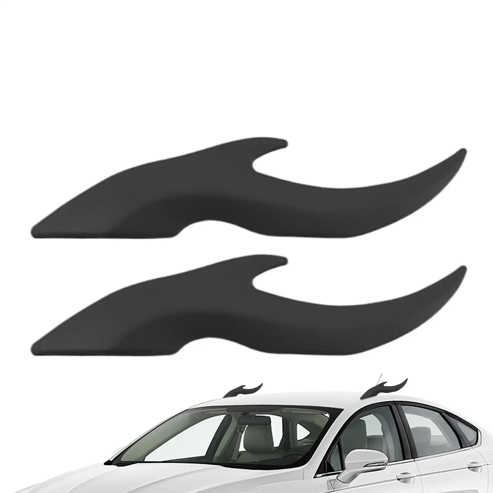 

Dragon Horns for Car 2 Pieces Car Decorations Exterior No-Drill Modification Attachment 3D for Bike Motorcycle Truck Atv Golf