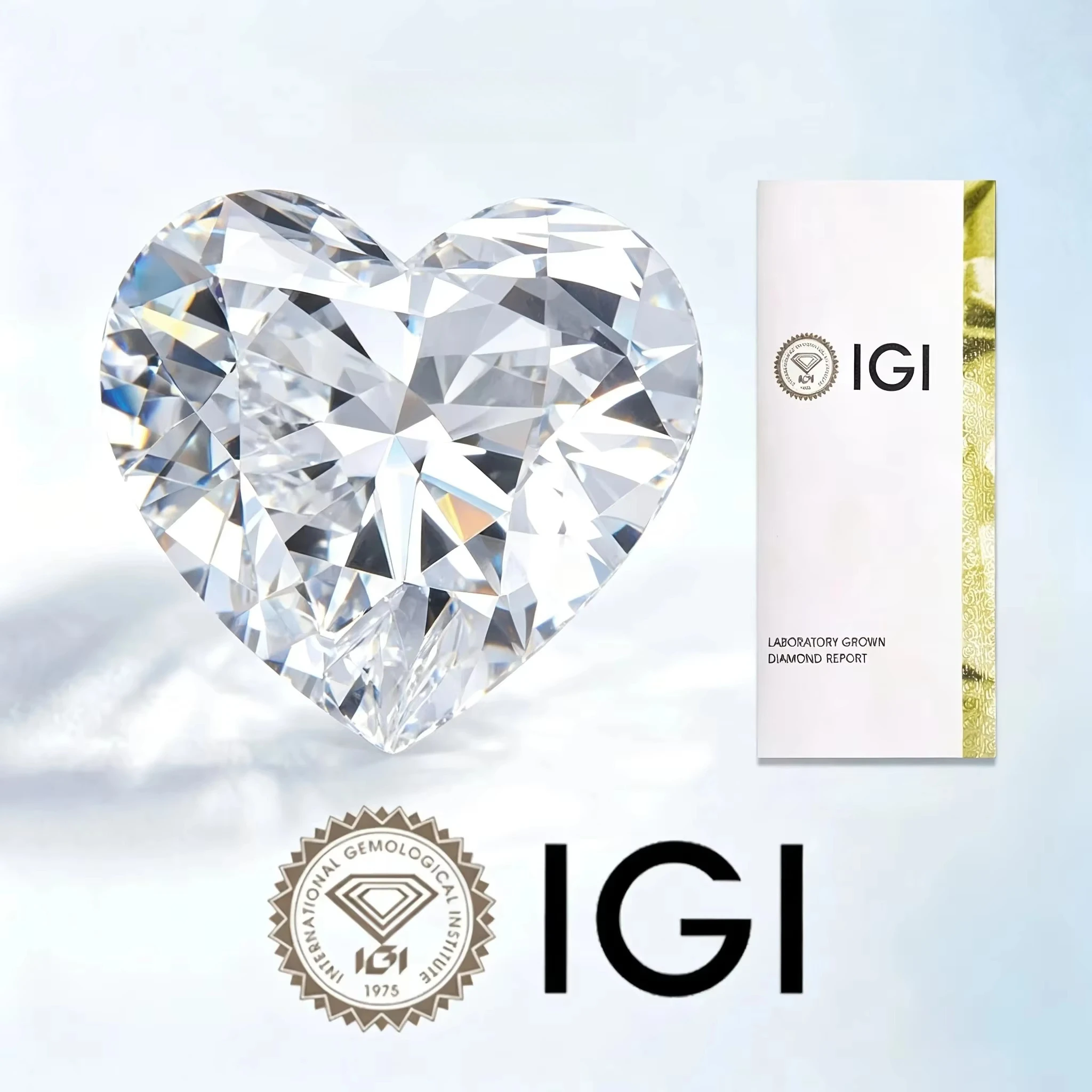 FCGJHW 1CT Heart Shaped Lab Grown Diamond Multiple Styles of Heart Shaped Lab Grown Diamonds IGI Certificate Wholesale 2026