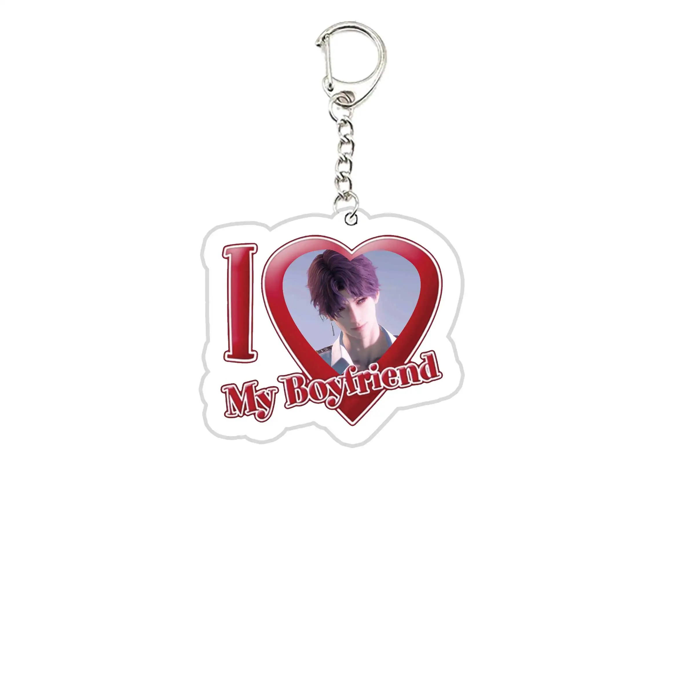 Acrylic Love and Deepspace Keychain Keychain My Boy Friend Sylus Xavier Zayne Rafayel Key Chain Ring Pendant Fans Gift