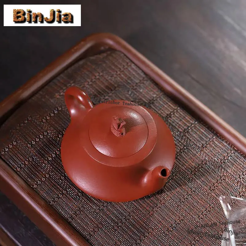 200ml Antique Yixing Purple Clay Teapots Master Handmade Smooth Sailing Pot Raw Ore Zhu Mud Tea Maker Kettle Zisha Tea Set Craft