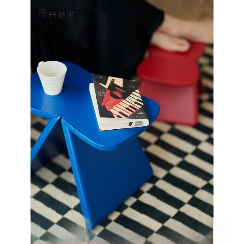 

Solid wood butterfly stool shoe change stool coffee table