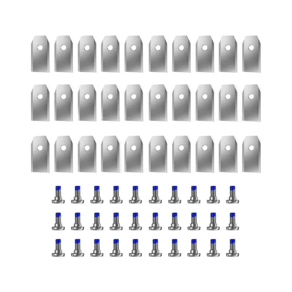 30pcs Replacement Blade With Screws For Segway For Navimow Robotic Mowers Garden Power-tool Accessories