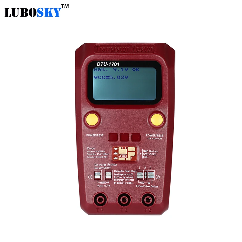 

Handheld transistor tester SMD inductance and capacitance ESR multimeter multi-function tester