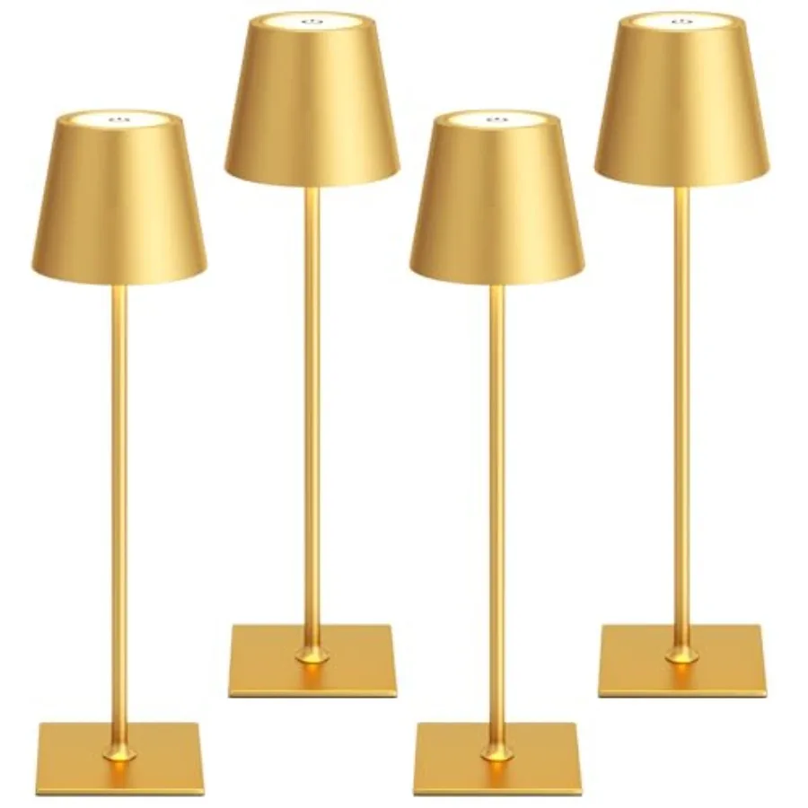 

Cordless Rechargeable Table Lamp 5000mAh Battery Operated Lamps, 3 Colors Stepless Dimming Touch Lamp for Dining, Living Room,