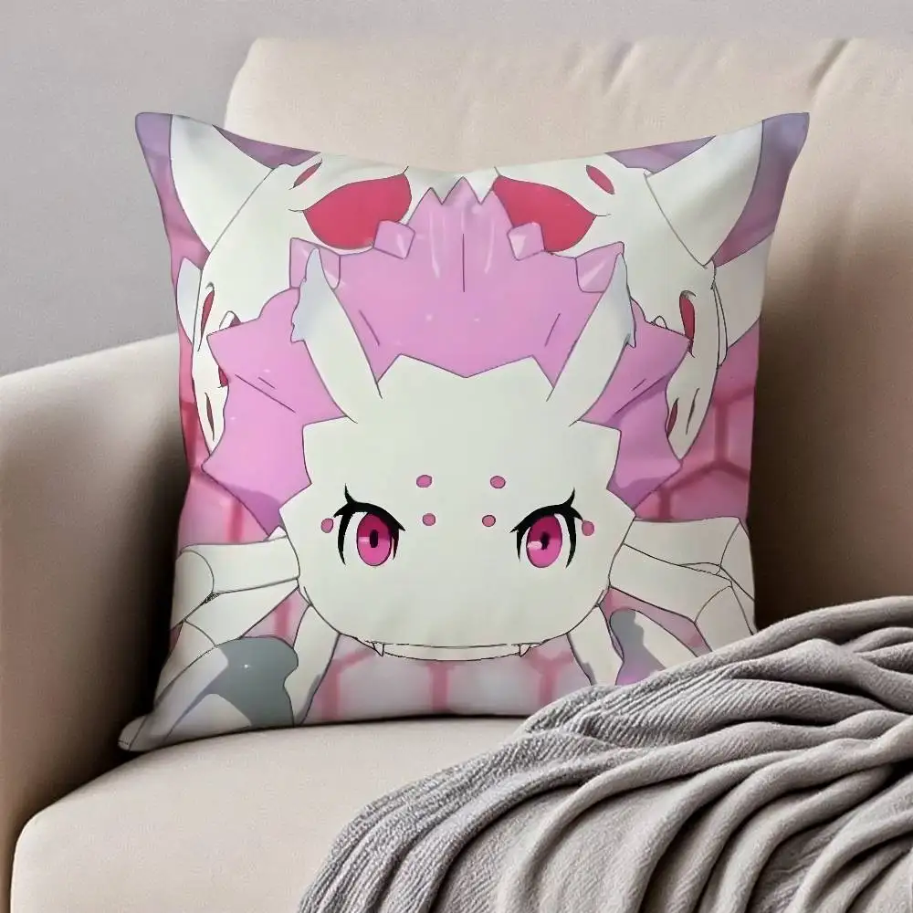 أنيمي S-so أنا عنكبوت لذلك ما كيس وسادة مكافحة الغبار المخدة غير مرئية سستة حريري قصير أفخم غطاء وسادة أريكة #6