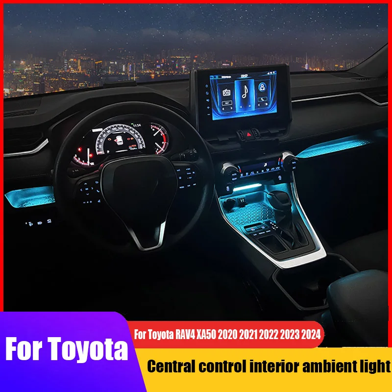 

for Toyota RAV4 XA50 2020 2021 2022 2023 2024 Central control interior ambient light original car plug interface model