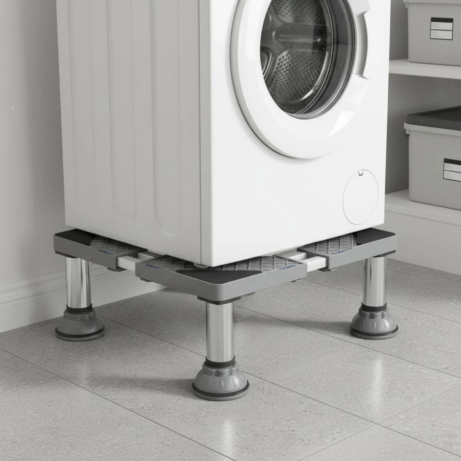 Anti Vibration Washer Stand Shock Absorption Washer Dryer Stand Universal Refrigerator Base Improves Ventilation Fridge Platform