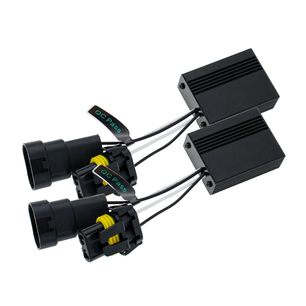 Lámpara antiniebla para faros delanteros de coche, cancelador de advertencia, decodificador, lámparas Led, resistencia de carga capacitiva, 2 piezas, 9005, 9006, 9012, HB3, HB4, HIR2, H10, H12