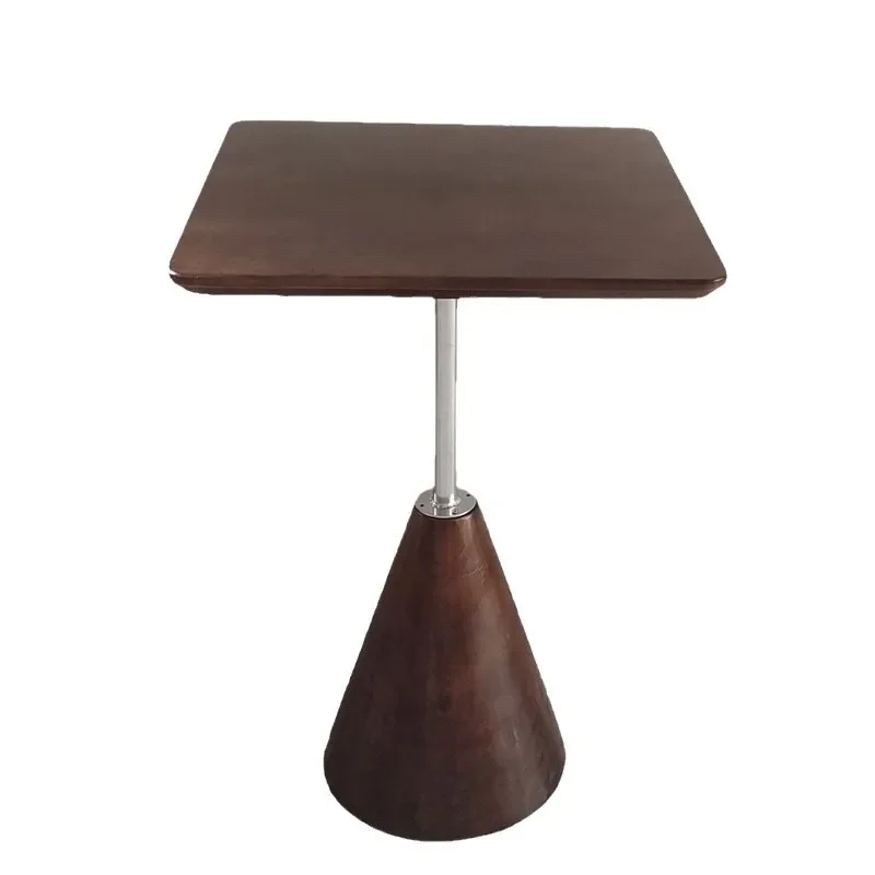 Wabi-sabi coffee shop coffee table antique retro negotiation table restaurant square table