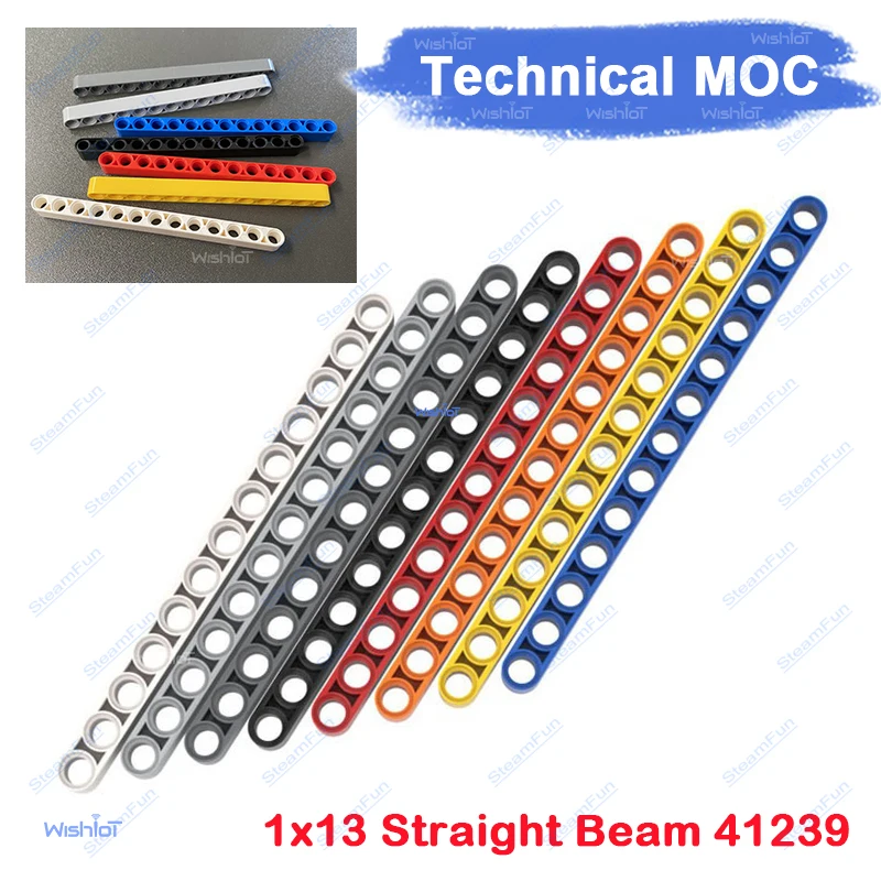 1x13 Straight Beam 41239 Technical Bricks Modification Mechanical Connector Block Assembly Extension Piece Replacement