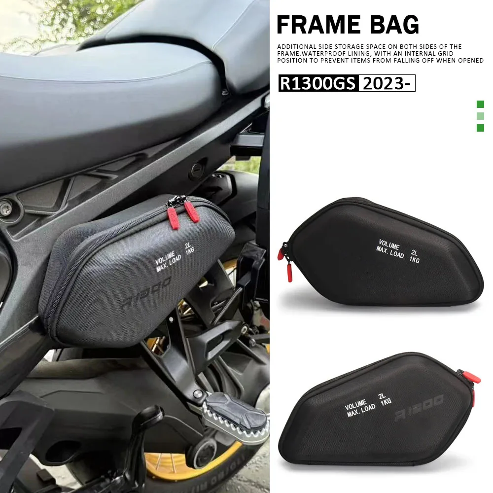 

Motorcycle Frame Bag For BMW R 1300 GS R1300GS GS1300 R 1300GS 2023 2024 2025 Storage Package Bags Waterproof 2L Bag