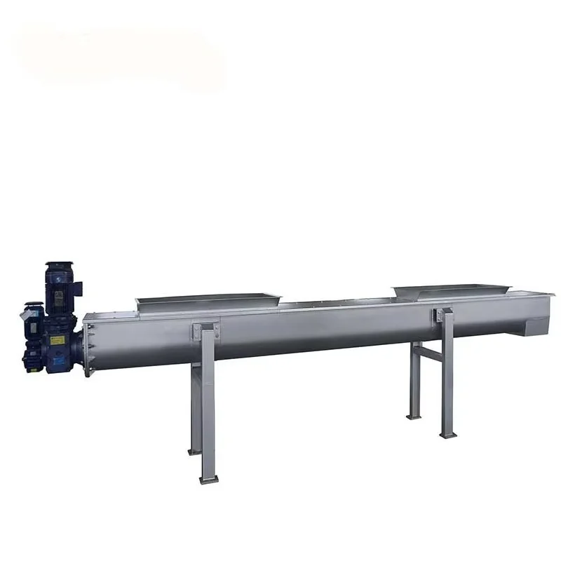 Shaftless Stainless Steel Sludge Cake Tilt Screw Conveyor System for Wastewater Treatment Plant