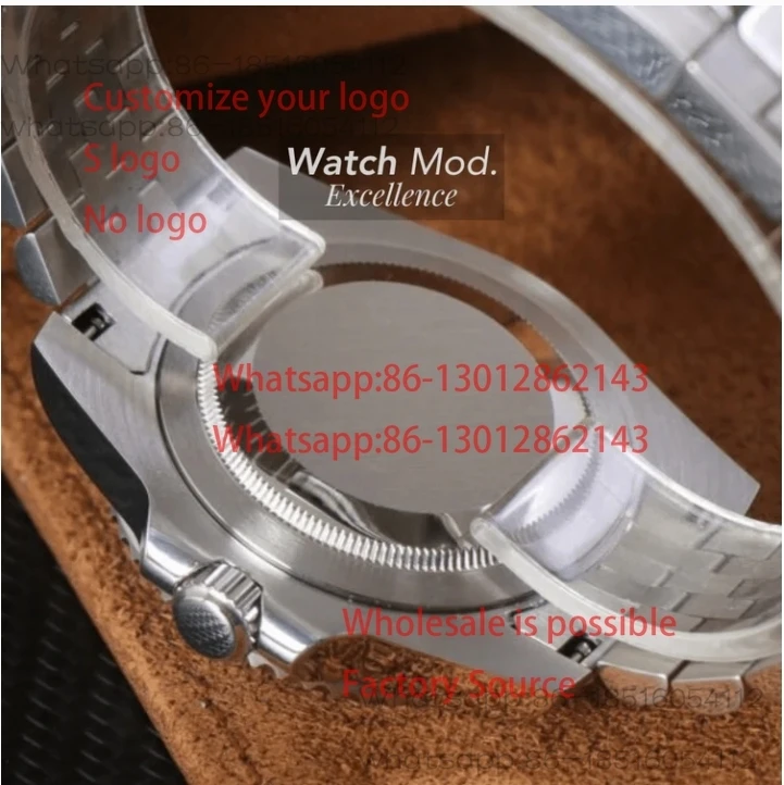 WATCH MOD JUST WIMBLEDON | SILVER ROSE GOLD TWO-TONE NH35 MOVEMENT  39/36mm Automatic Mechanical Watch Sapphire