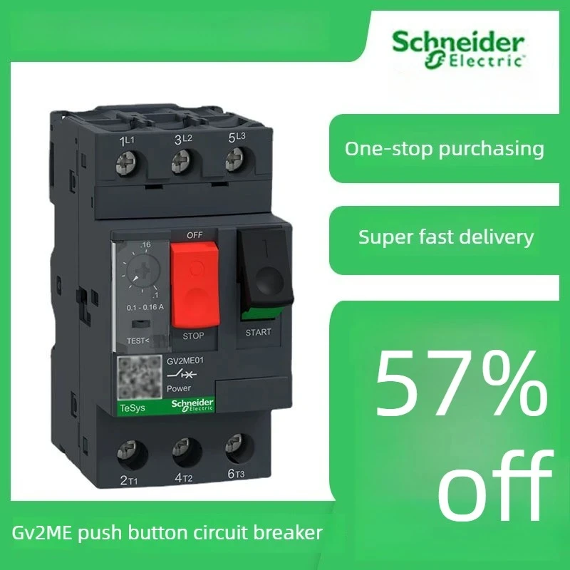 Schneider Electric GV2ME 3-Phase Motor Circuit Breaker Motor Protector Anti-Short Circuit Motor Switch High-Quality and Reliable