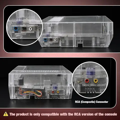 बिटफंक्स पारदर्शी गेम कंसोल रिप्लेसमेंट शेल सुरक्षात्मक आवास सहायक उपकरण NES निन्टेंडो एंटरटेनमेंट सिस्टम कंसोल के लिए 10 best sales नेस शेल - №1
