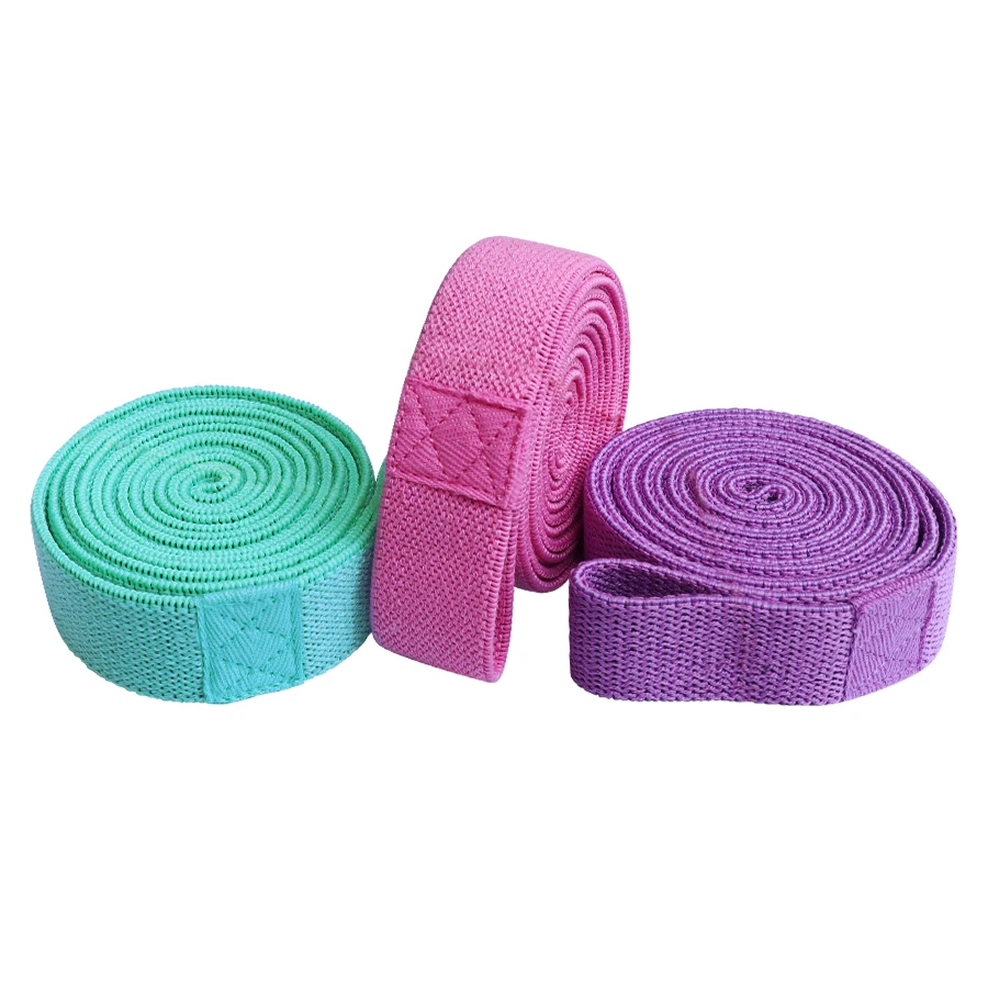 3Pcs Fabric Booty Long Resistance Bands Cloth Legs Butt Exercise Bands Elastic Hip Bands Fitness Workout Strength Training Loops