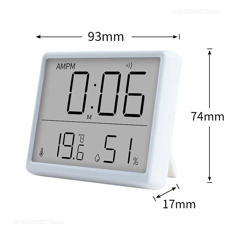 Mini Multifunction Thermometer Hygrometer Automatic Electronic Temperature Humidity Monitor Clock Monitor Wall Monitor Clock image 6