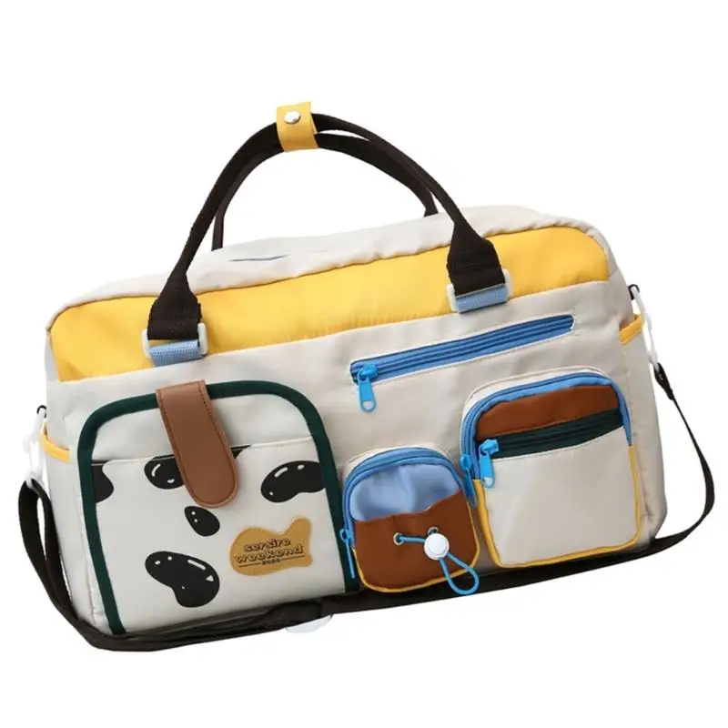 حقيبة D46D Travel Duffle ، حقيبة Waterproof Weekender تحمل أكياسًا مملوءة بالنساء.