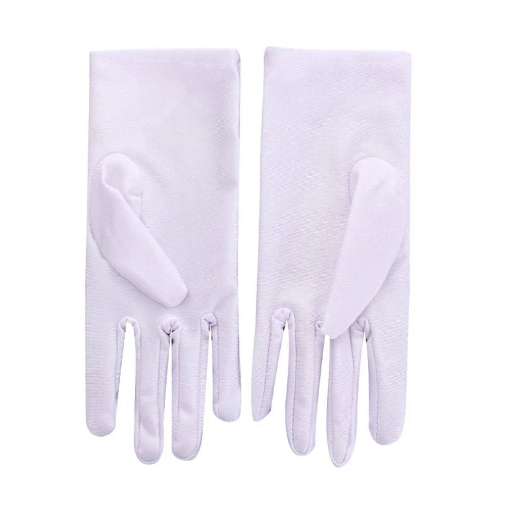Dance Cycling Thin Summer Pure Color Elastic Anti-UV Sun Protection Driving Gloves Etiquette Gloves