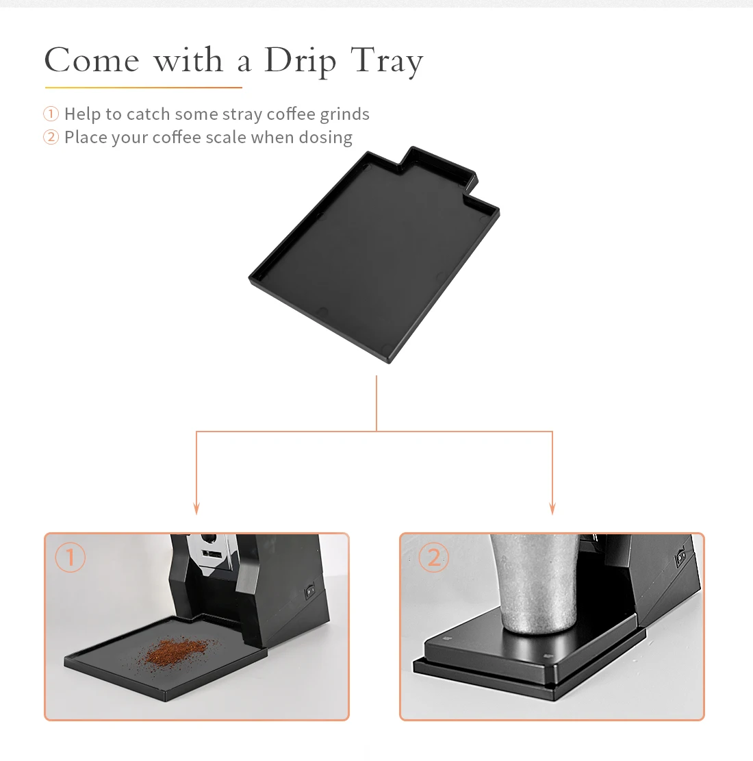 CAFEMASY Incline Stand with Tray Compatible With Eureka Mignon Espresso Coffee Grinder Machine Accessories Coffee grinder Tools