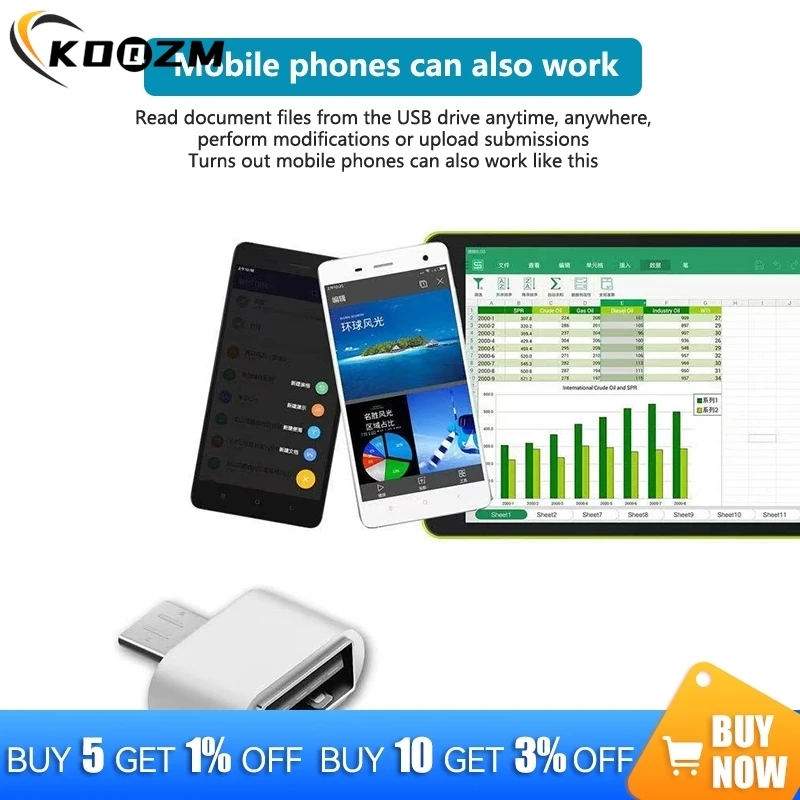 1PC Micro USB OTG Cable Adapter For Xiaomi Redmi Note 5 Micro USB Connector For S6 Tablet Android USB 2.0 OTG Adapter