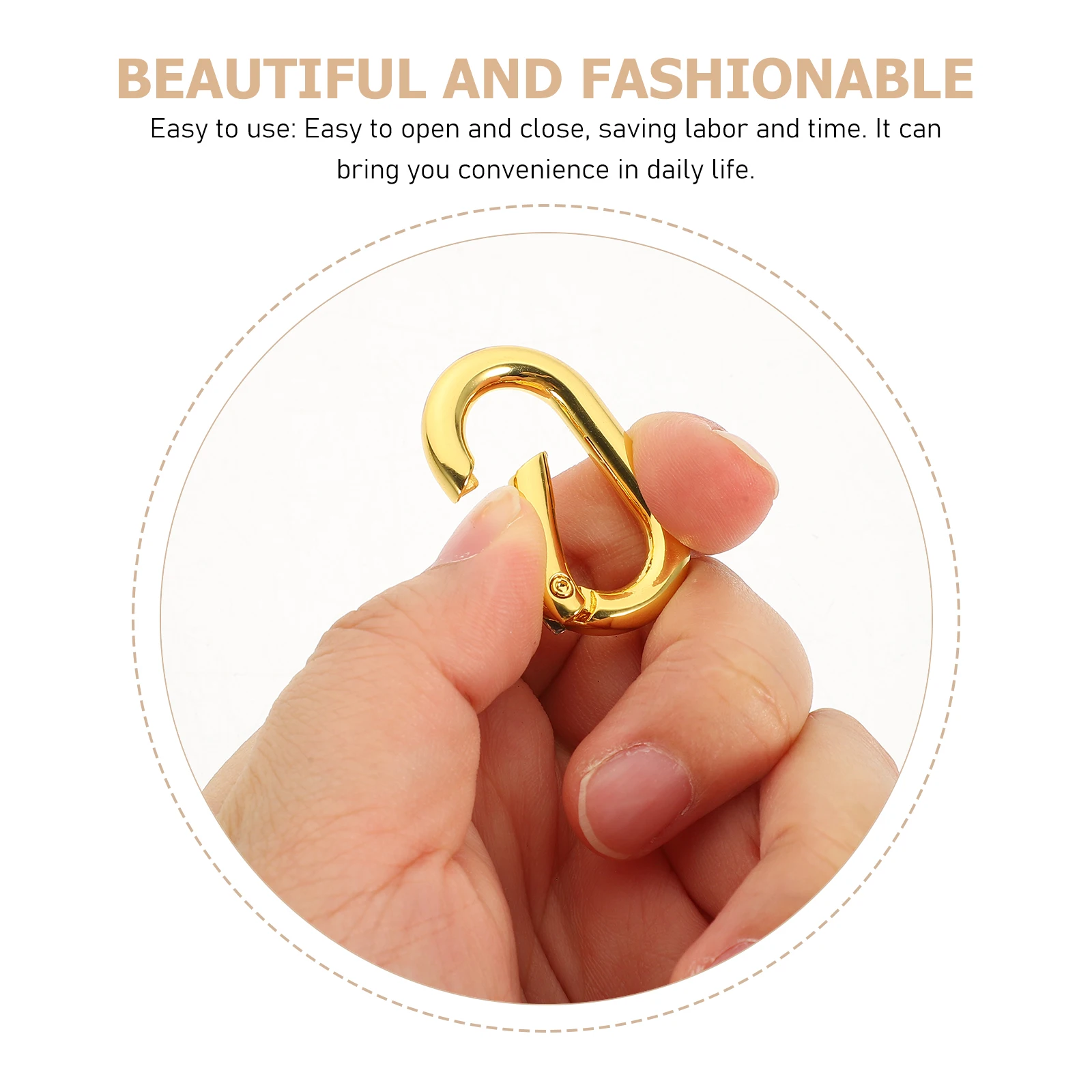 

10pcs Oval Spring Clasps Heavy Duty Metal Keychain Buckle Durable Snap Clip Hook For Bag Diy Carabiner Key Ring Outdoor Dog