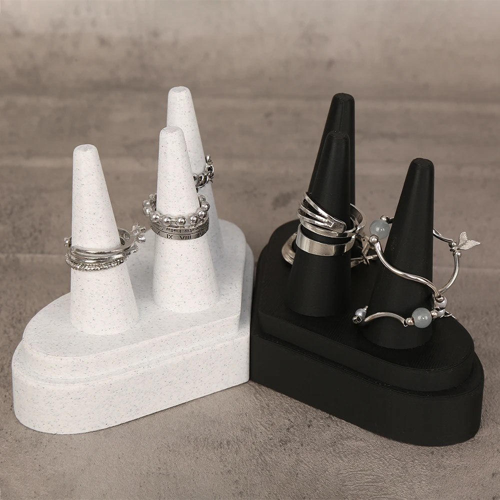 

Cross-Border Dark Cone-Shaped Jewelry Display Stand For Minimalist Gothic-Style Desktop Accessory Storage Scenario