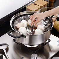 Expandable Steam Basket  Basket for Vegetable Pot Cooking Steaming Food Stainless Steel Folding Expandable  Basket
