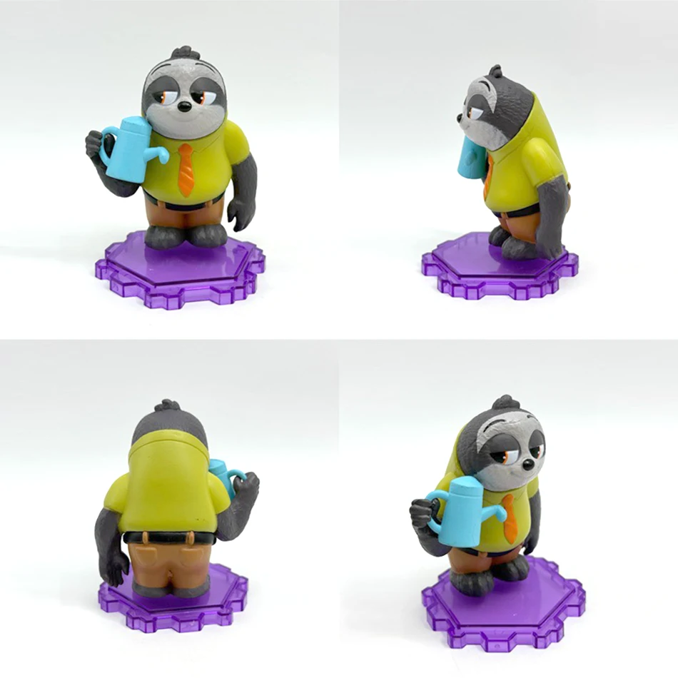 6個のクレイジーなズートピア2シーン、手作りの警察官ジュディ＆フォックス・ニック、ブラインドボックス、トレンディなプレイドール、車、子供の誕生日ケーキデコレーション