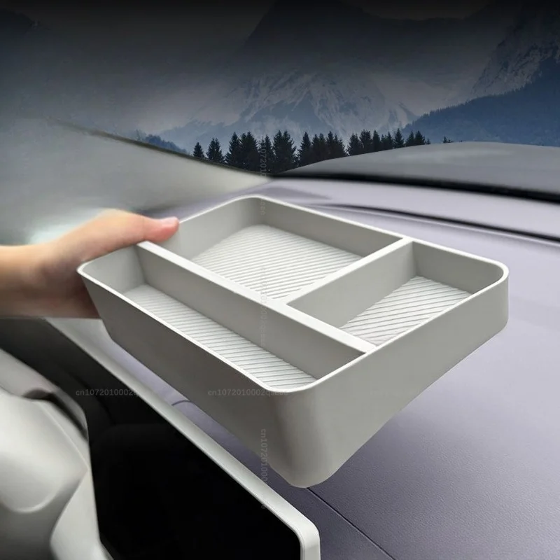 Für MG 4 MG4 EV Urban 2026 2027 Aufbewahrungsbox hinter dem Bildschirm Mittelkonsolen-Organizer ABS Wasserdicht Langlebiges Innenzubehör – Detail 5
