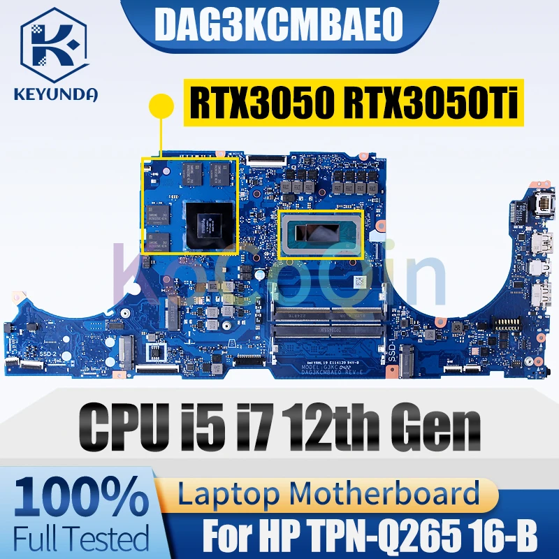 

DAG3KCMBAE0 для HP TPN-Q265 материнская плата для ноутбука i5-12500H RTX3050Ti RTX3050 i7-12700H материнская плата для ноутбука, полностью протестирована