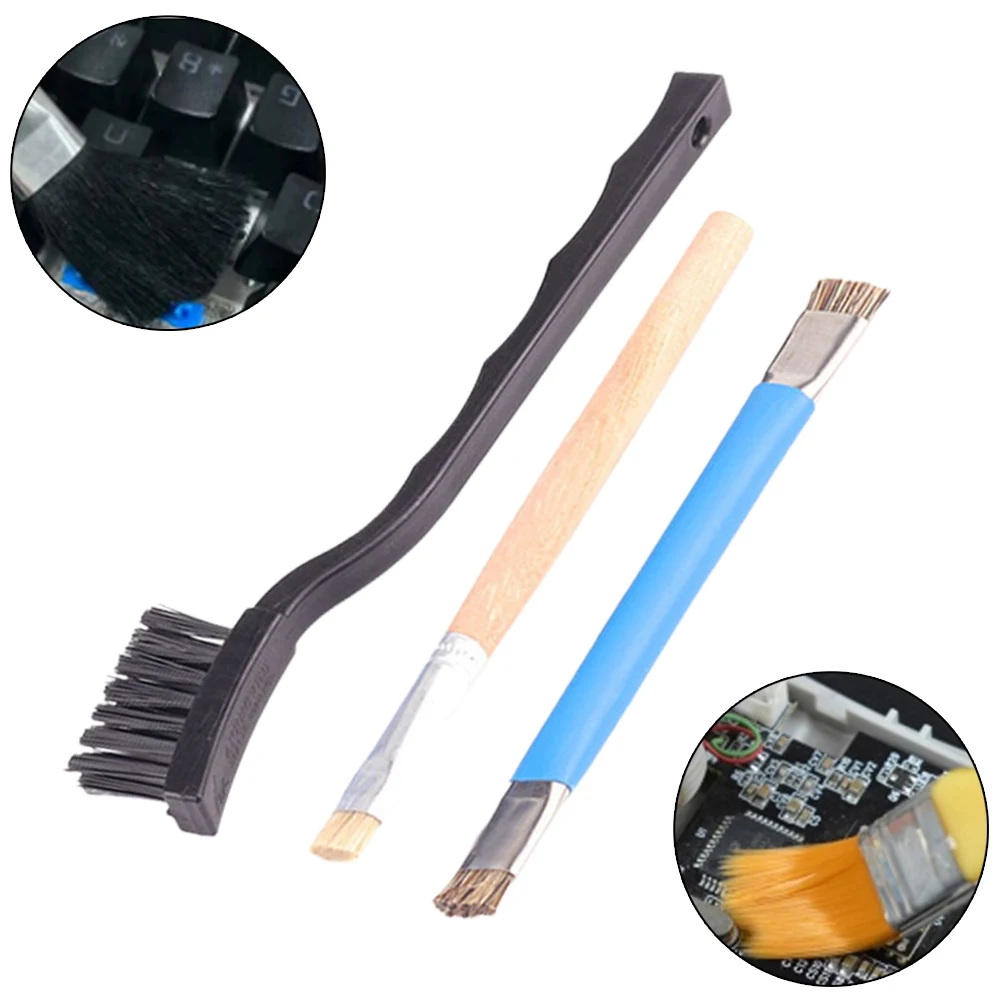 Repair Hand Tools Cleaning Brush For Keyboard Host Plastic Anti Static Bristles Double-ended Handmade Soft Brush