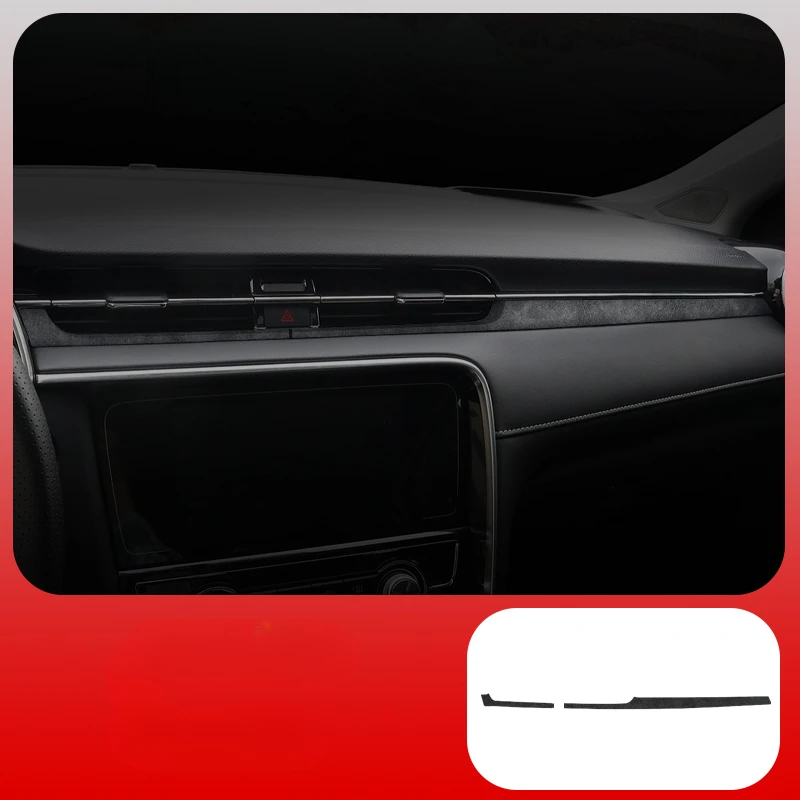 Full set of suede stickers on the central control panel For MG 6 2017-2019 Interior decoration protective film