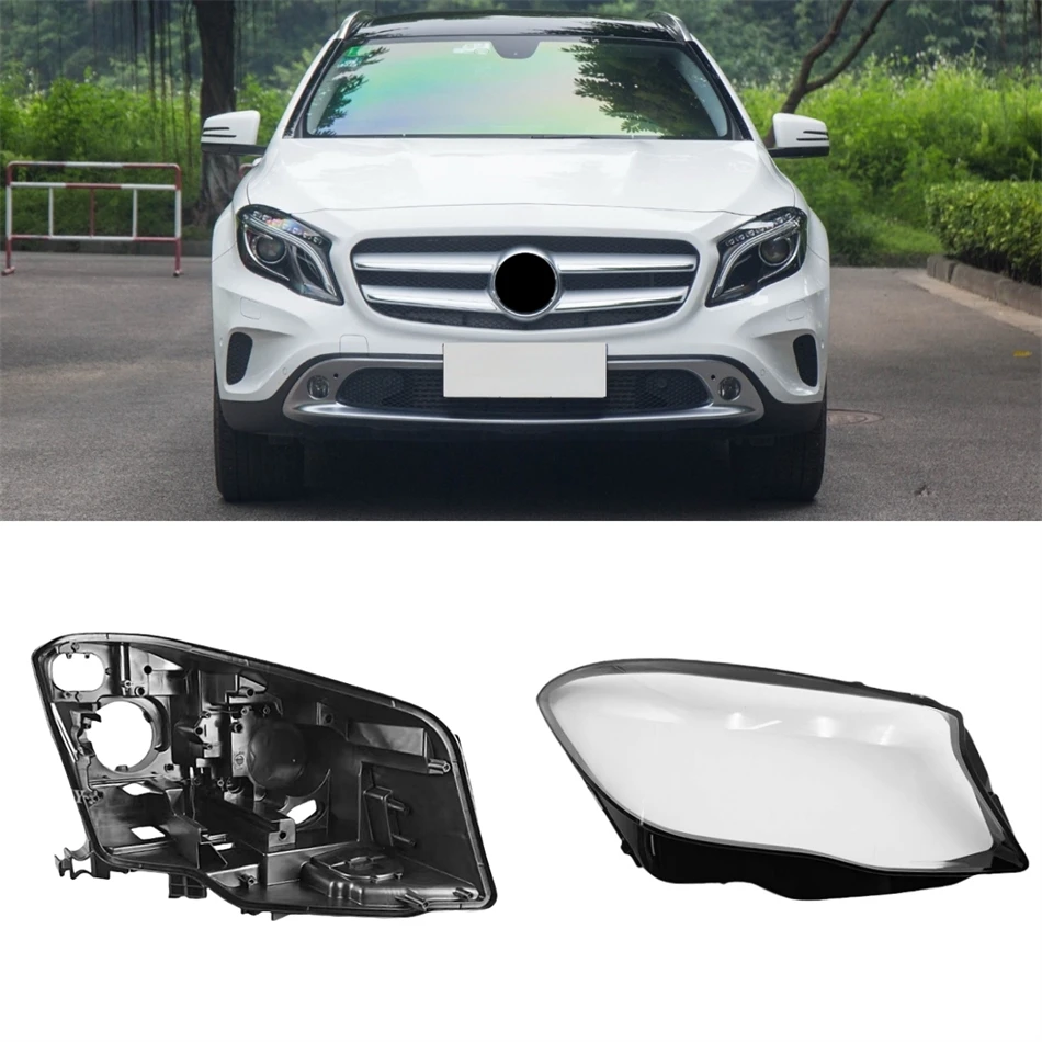 

For Mercedes Benz GLA W156 GLA200 GLA220 GLA260 2015 2016 2017 Car Base Head Lamp Shell Headlight Base Lampshades Lamp Shell