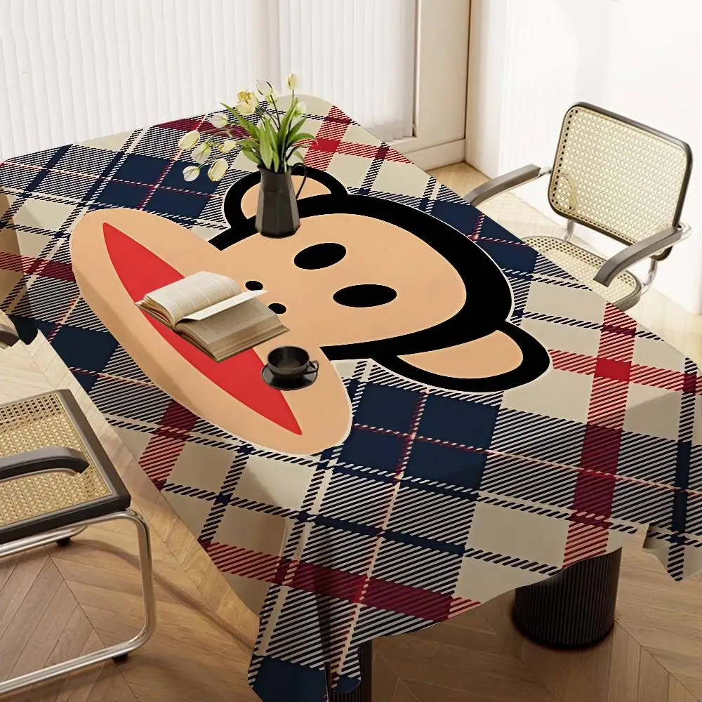 Logo P-Pauls F-Frank Polyester Waterproof Tablecloth Bedside Table Dustproof Decorative Cloth Living Room Coffee Tablecloth