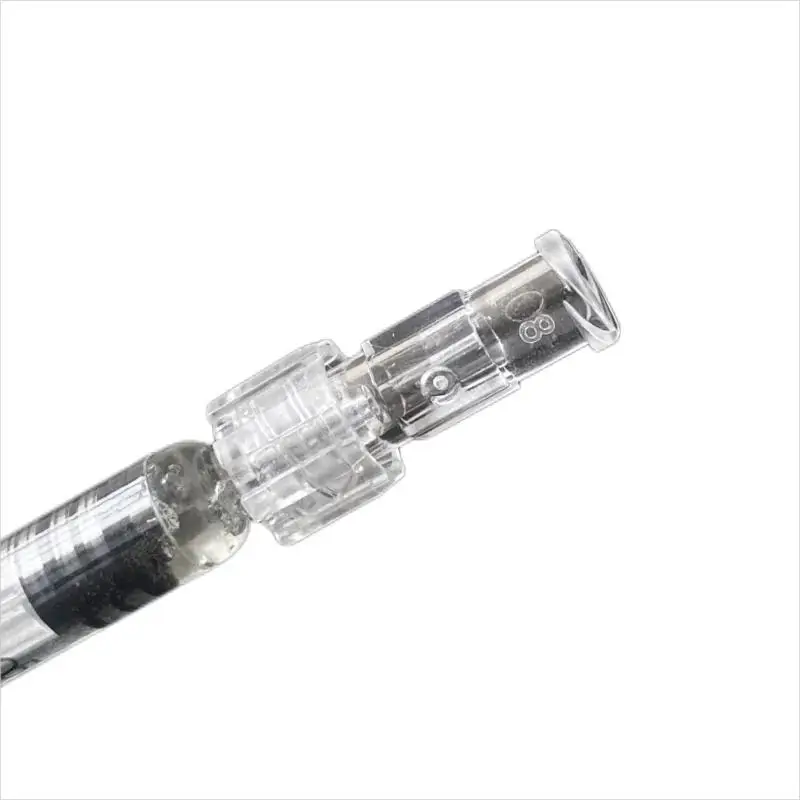 Luer Thread Double Pass Needle Head Using Plastic Material Transparent Version Durable Disposable Connector Bidirectional Connec