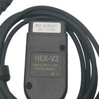 AV36-Newest VCDS 24.7 VAG Scanner Tool Cable OBD2 Diagnostic HEX V2 Wesheu VCDS VAG COM For  SKODA VW Car