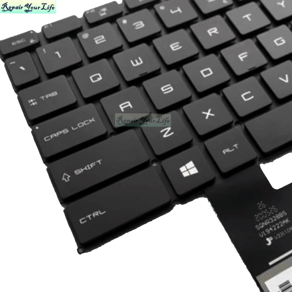 Imagem -03 - Genuine Eua Inglês Backlit Teclados para Msi Ge66 Raider Ms1541 Gs66 Stealth Ms-16v1 Teclado Portátil Retroiluminação Rgb Colorido Novo