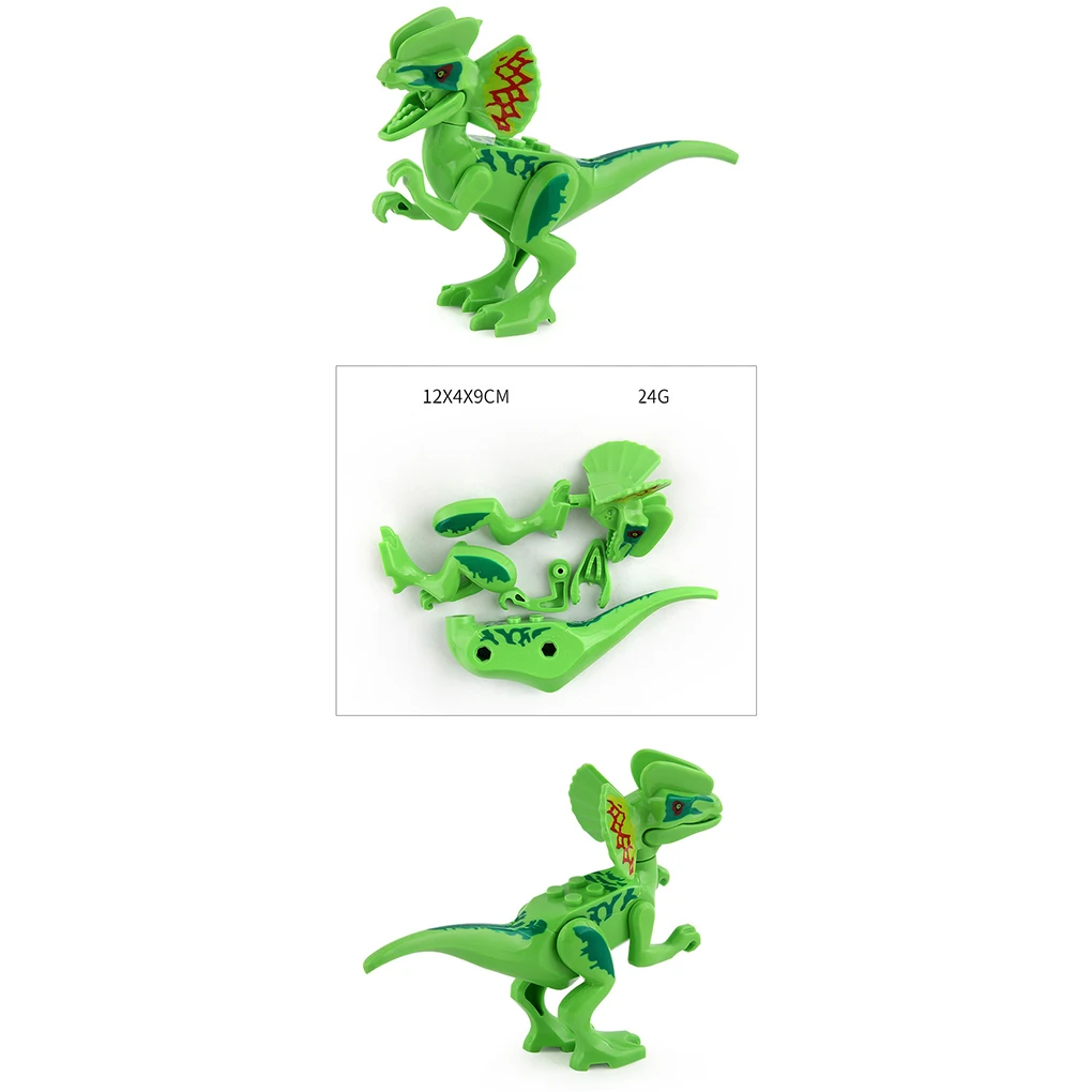 12 قطعة ألعاب مكعبات بناء الديناصورات للأطفال شخصيات الحياة البرية ألعاب الطوب مستلزمات تعليمية للأطفال