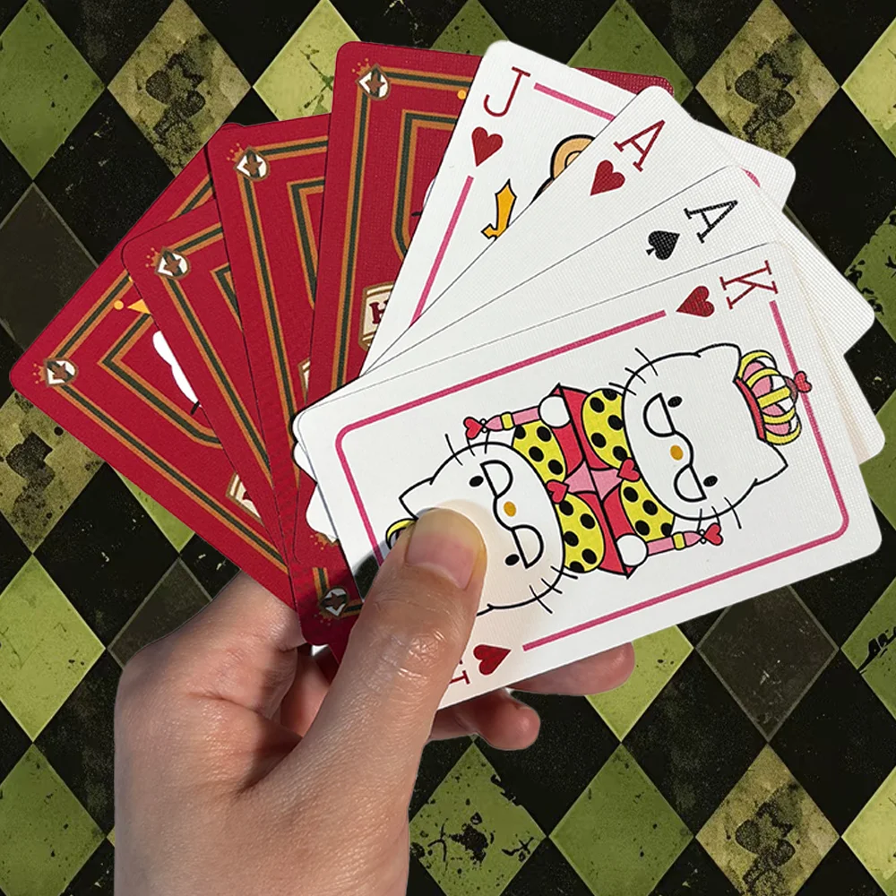 

Игральные карты Hello Kitty — подходят для настольных игр, развлечений, прочных и износостойких, повседневных игр и коллекционирования