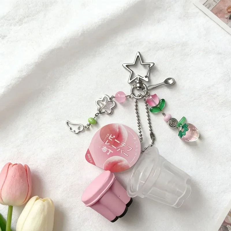 

Original Ornaments Cute Simulation Three-dimensional Fruit Series Keychain Card Book Ornaments Girlfriends Jewelry