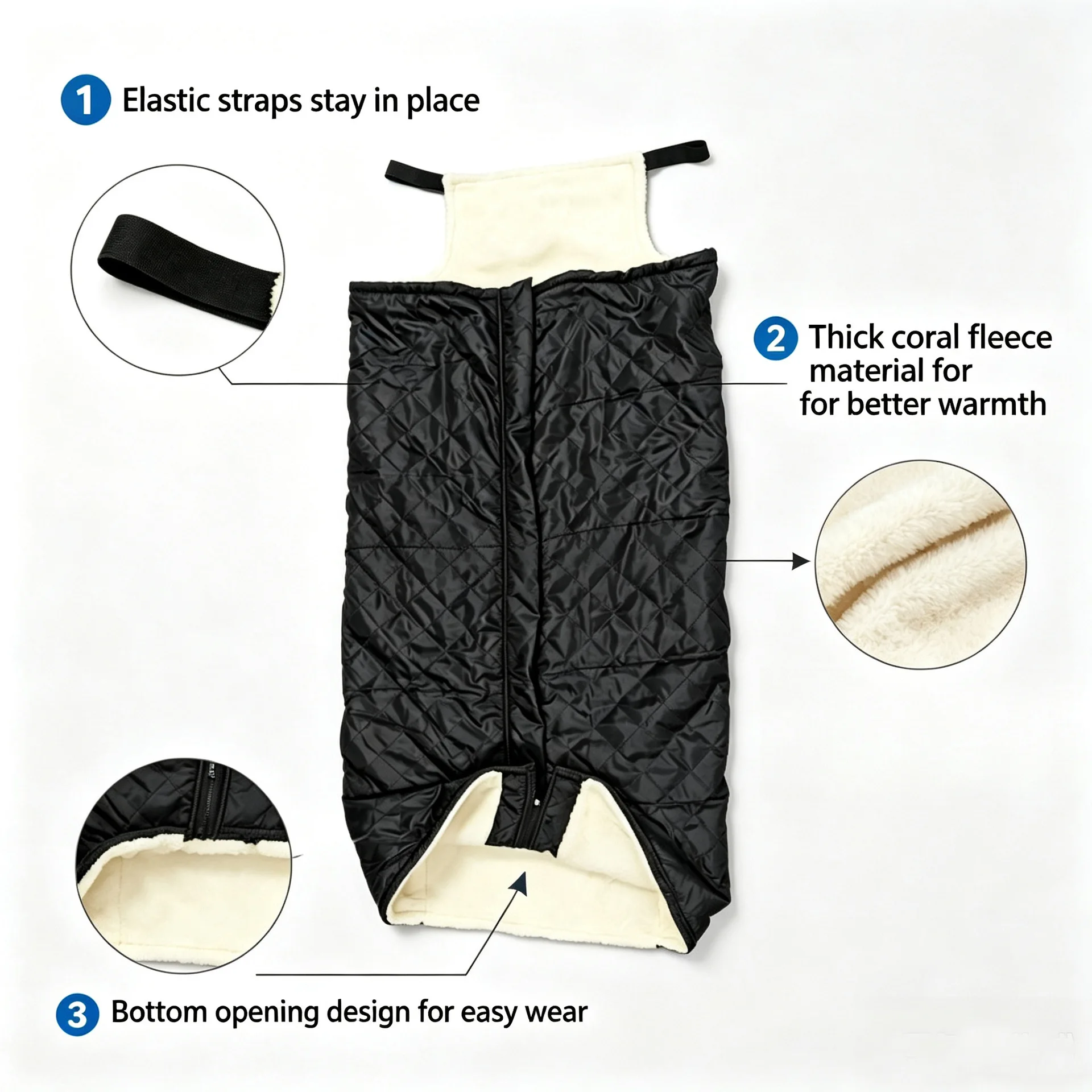 Thick Oxford Cloth Wheelchair Lap Blanket, Lightweight Comfort Warm Wheelchair Blanket Cover with Zipper for Wheelchair Users